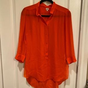 EUC Wilfred orange silk blouse